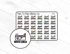 2711 Write Check Planner Stickers.
