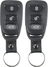 X AUTOHAUX 2pcs 315MHz 4 Button Car Keyless Entry Remote Control Key Black 