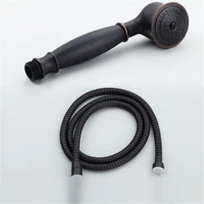 Oil Rubbed Bronze Bathroom Shower Head Hand Held Shower Head With 1.5m Hose ⇘