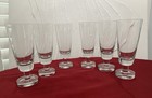 Set of Six VTG Krosnos Clear Crystal BEER Pilsner Glasses Weighted 9"Tall Poland — photo 5