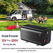 Campervan 15 L 12v/230v Dual Power Off Grid Van Boat hot Water Heater Boiler 