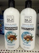 Pro Silk Salon Conditioner & Shampoo Moroccan Argan & Coconut Oils. 32 oz each