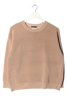 oodji ultra Rundhalspullover beige Größe 36