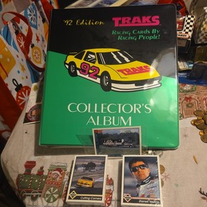 TRAKS Racing cards By Racing People Collector's Album 1992 Edition with cards