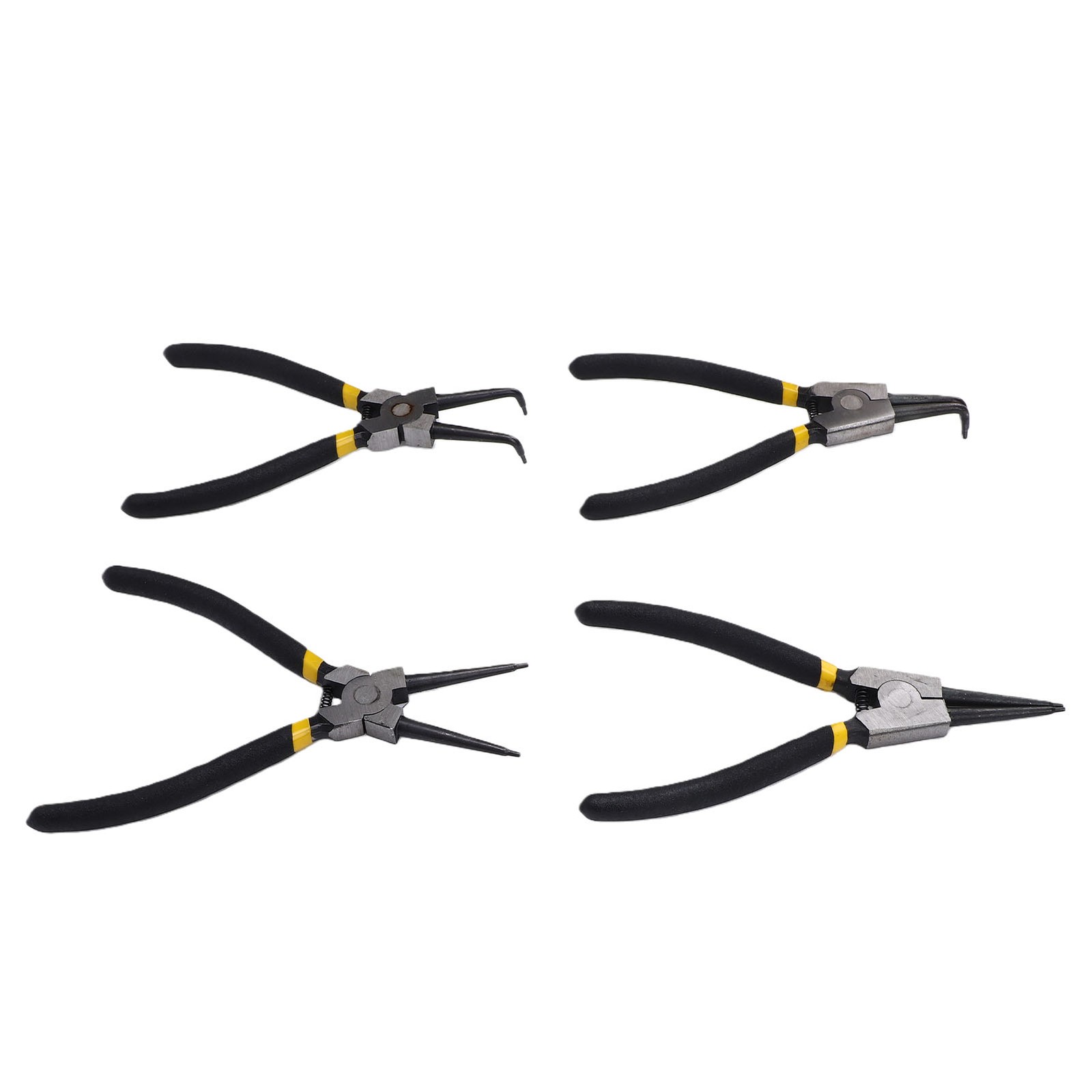 Snap Ring Pliers Set Straight And Bent Jaws Removal Tools For Internal Exter NEW