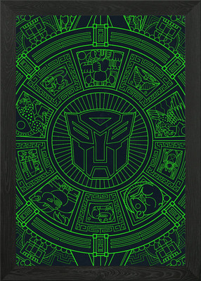 Autobots Monolith gerahmtes Wandbild Poster Leinwanddruck Bild
