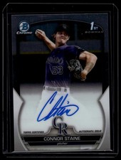 2023 Bowman Chrome #CPA-CSE Connor Staine Prospect Autographs