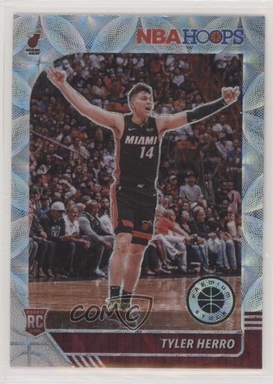 2019 NBA Hoops Premium Stock Silver Scope Prizm Tyler Herro #210 Rookie RC 1az7