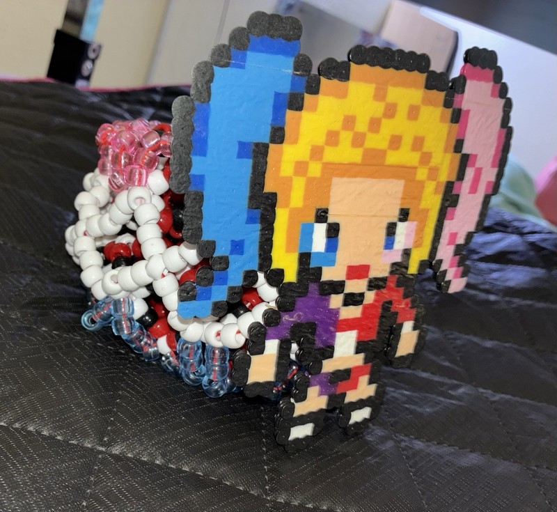 EDC/RAVE Harley Quinn Poni Bead Kandi Cuff