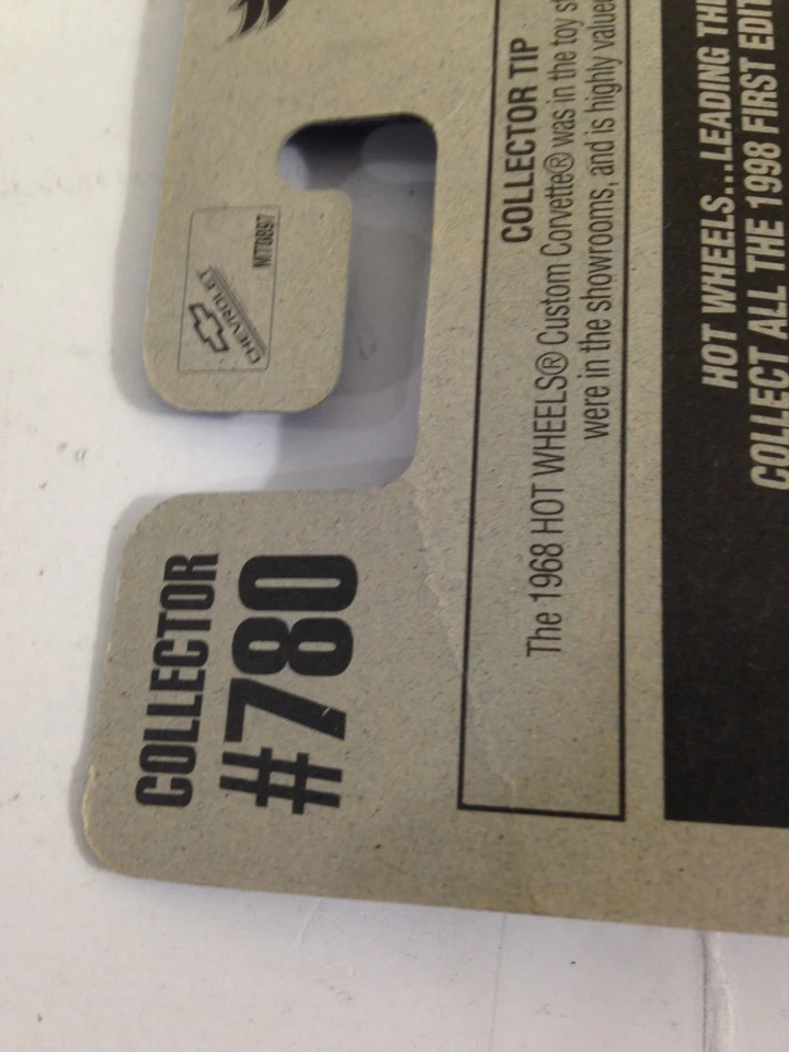 Chevy Vette 1997 Hot Wheels Collector #780 '58 Aqua azul turquesa 1958 Foto 4 de 4