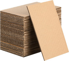 50 Pack Corrugated Cardboard Sheets Flat Hard Cardboard Inserts Back to School C