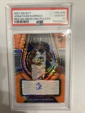 2021 Select Jonathan Kuminga Rookie Neon Orange Pulsar auto PSA 10💎 /30 
