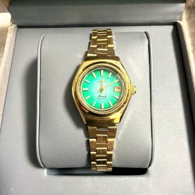Orient Minimatic Wristwatch Green Dial Auto Vintage No Box/Accessories