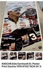 NASCAR Dale Earnhardt Sr. Poster Stampa Starline 1998 #7027 RCR 34" X 22" Nuovo