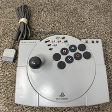 Asciiware Ascii Stick PlayStation 1 PS1 Arcade Joystick Controller Tested Works