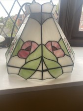 Tiffany Floral Stained Glass Lampshade Vintage Style