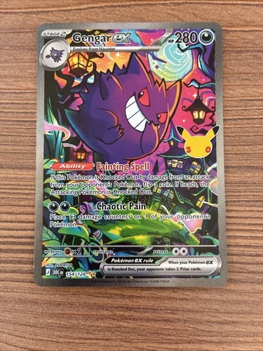 Gengar ex 154/128 SIR Pokemon 30th Celebration Special Illustration Rare NM