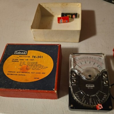 Calrad Multitester TK-201 AC DC 1000 OHM/Volt Read In Box