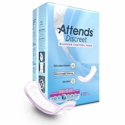 Bladder Control Pad Discreet Maximum 13 Inch Length Hea