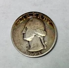 1932-S Silver Washington Quarter, VG Details, Cleaned, Key Date!