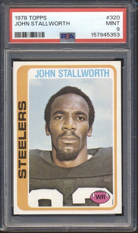 1978 Topps Football John Stallworth ROOKIE #320 PSA 9 STEELERS MINT HOF