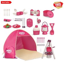 Outdoor Campfire Toy Set with Tent and Camping Gear - Ideal for Adventurous Kids