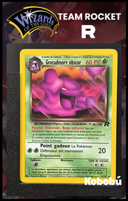Pokemon Card Grotadmorv Obscur 41/82 Edition 2 Team Rocket Wizards 5