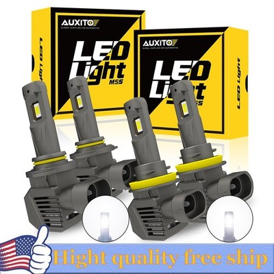 AUXITO 9005+H11 LED Headlight Bulbs White Low Beam Conversion Kit Brighter 120W