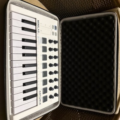 Arturia MiniLab MKII MIDI Controller Keyboard 25-Key White Used w/ USB cable