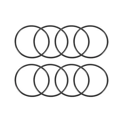 UXCELL 8 Pcs 70mm Diameter x 3mm Height O Type Sealing Ring Black Rubber