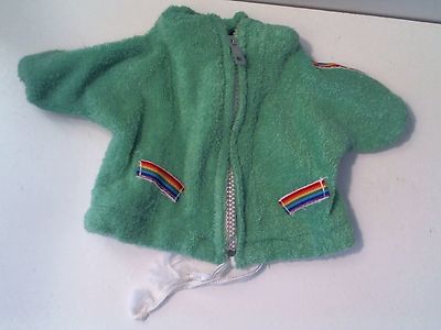 Green Zipper Doll Jacket 4 1/2'' - Tags - Another Determined Production Hong Kong