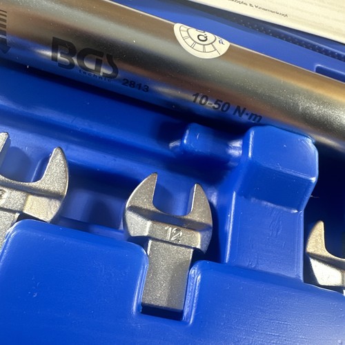 NEW BGS 1/4” Inch Drive Torque Wrench Set MM 10 Pc Set 10 - 50 Nm W/ Case 2813 - Picture 7 of 24