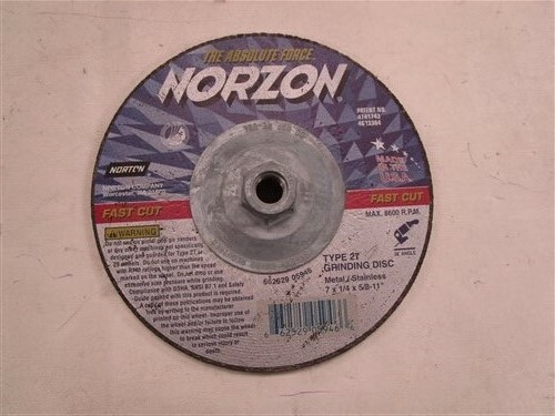 NORTON NORZON TYPE 27 GRINDING SANDING DISC METAL / STAINLESS 7 X