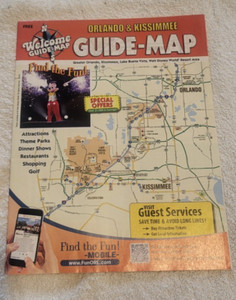 ORLANDO & KISSIMMEE GUIDE MAP BROCHURE