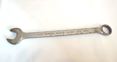Vintage VLCHEK USA WBE26 13/16 In SAE 12 Point Combination Wrench