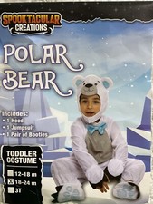 Baby Unisex Plush Polar Bear Costume, 18-24 Months by Spooktacular Creations