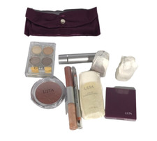 Ulta 14 Pc Beauty Set Makeup Brushes Lipstick, Nail Polish Liner Blush Gloss