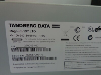 Chargeur Automatique TANDBERG DATA Exabyte Magnum 1x7 LTO Ultrium-4 - Occasion
