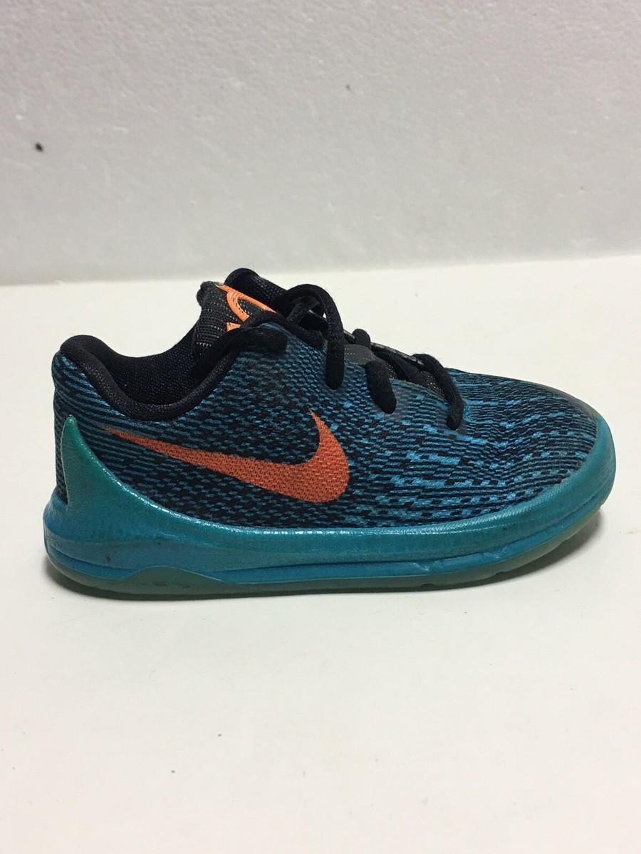 Nike KD 8 Basketball Shoes Blue Lagoon Bright Citrus Athletic Sneakers‎ KD 8  main image 3