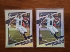(2) AJ Brown 2021 Panini Donruss Optic Silver Holo Prizm #121 Titans Eagles