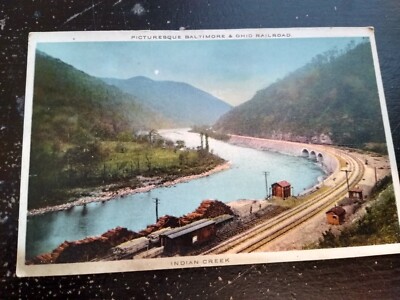 Baltimore And Ohio RR Indian Creek Scenic Train Railroad Postcard