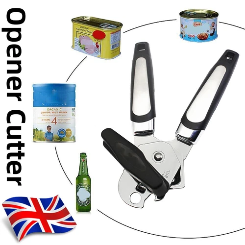 Heavy Duty Stainless Steel Tin Can Opener Cutter Easy Comfy Handle Grip Kitchen~ - Picture 19 of 19