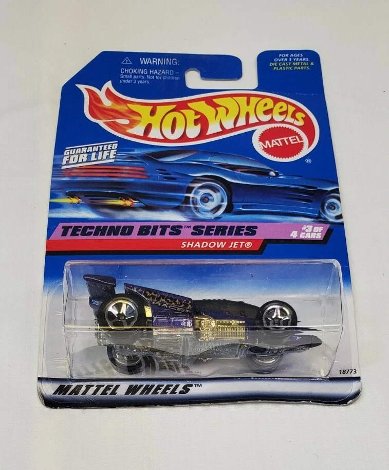 New 1997 Mattel Hot Wheels Diecast 1:64 Techno Bits Series Shadow Jet #691 - Image 2 of 4