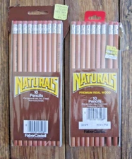 Vintage Faber Castell Naturals Premium Real Wood Pencils Pack of 10 No. 2 New