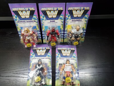 Masters of the WWE Universe Macho Man Roddy Piper Ultimate Warrior Kane Goldberg