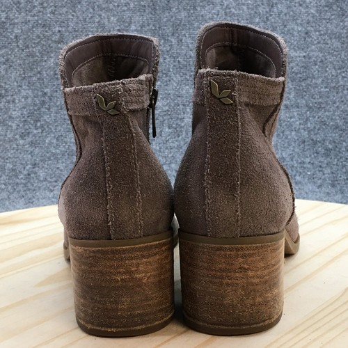 Koolaburra By UGG Boots Womens 9 Thia Zip Ankle Bootie 1096441 Brown Suede Heels - Picture 10 of 19