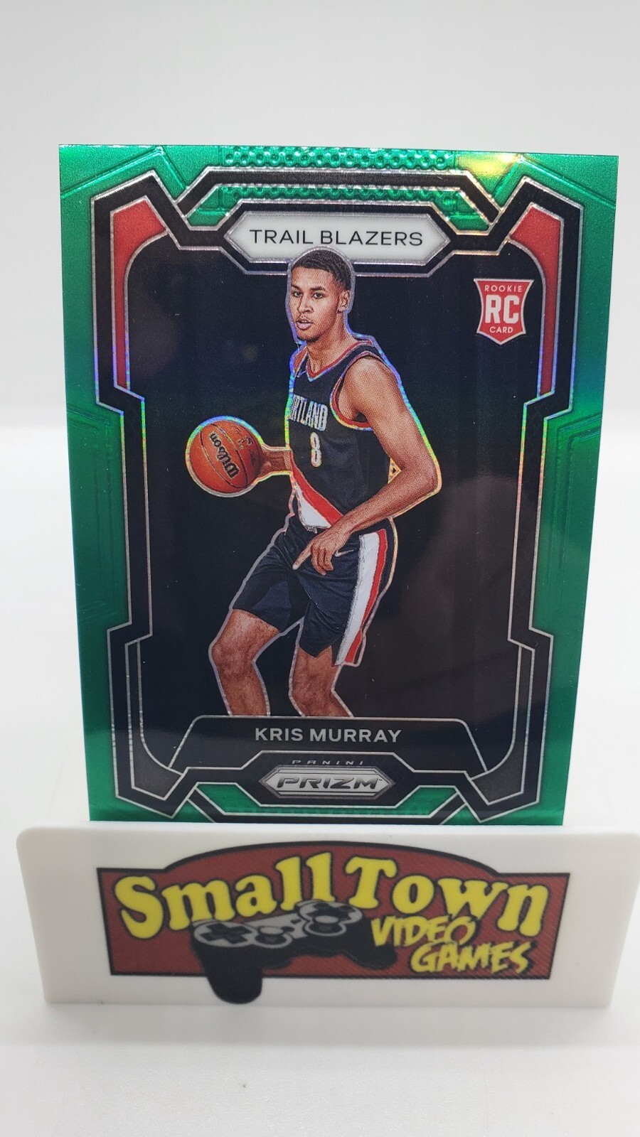 2023-24 Panini Prizm - Green Ice Prizm #142 Kris Murray (RC) rookie