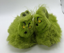 Kids  Grinch Plush Slippers - Size Small 5-6 - Nice Used Condition