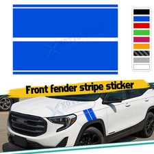 Front Fender Stripes Hash Mark Sporty Sticker Decal For GMC Sierra Terrain Yukon