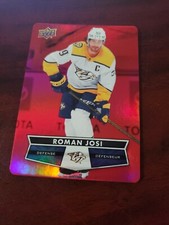 Roman Josi Red Die Cut DC34 Tim Hortons Hockey Cards Upper Deck 2021-22